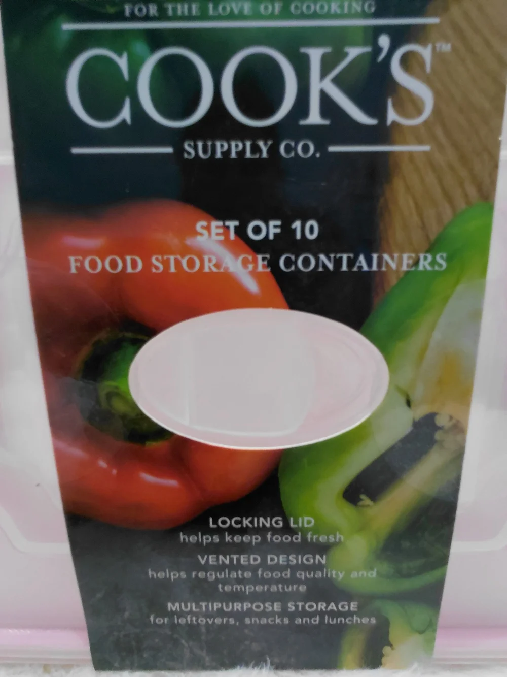 NWT Cook's Supply Co. Pink Food Storage Containers - Set of 10
